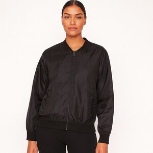 NWOT PrettyLittleThing Classic Black Bomber Jacket